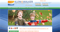 Desktop Screenshot of kleinwalkerorthodontics.com